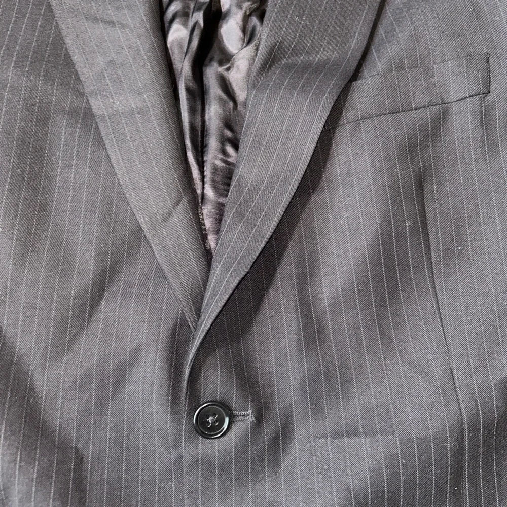 Brooks Brothers 346 Mens 42R Navy Blue Pinstripe Wool Stretch Blazer Sport Coat